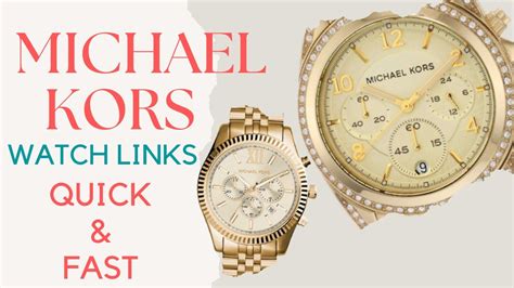 take links out of michael kors watch|Michael Kors replacement watch links.